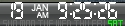 skin - White LCD Clock